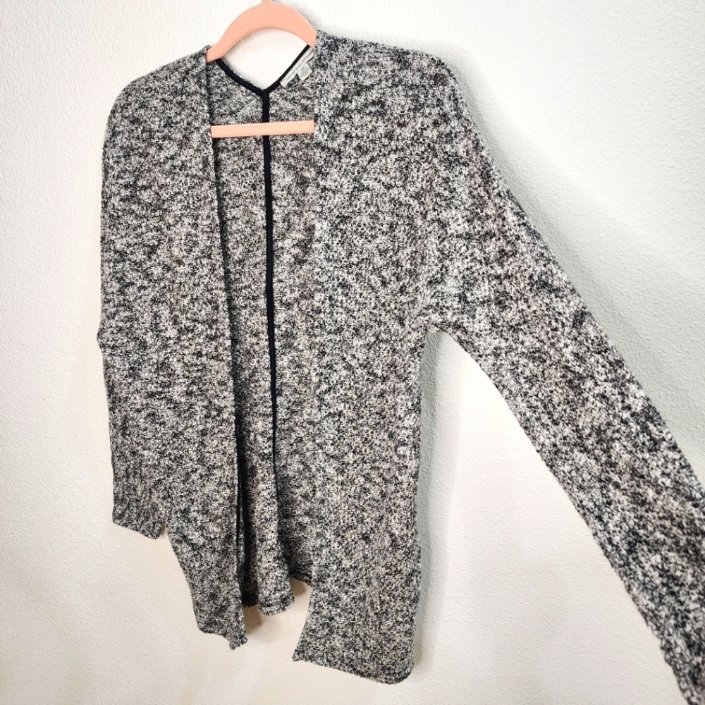 American Eagle Cardigan - Sweater, cozy, warm, black, white, soft, long sleeve